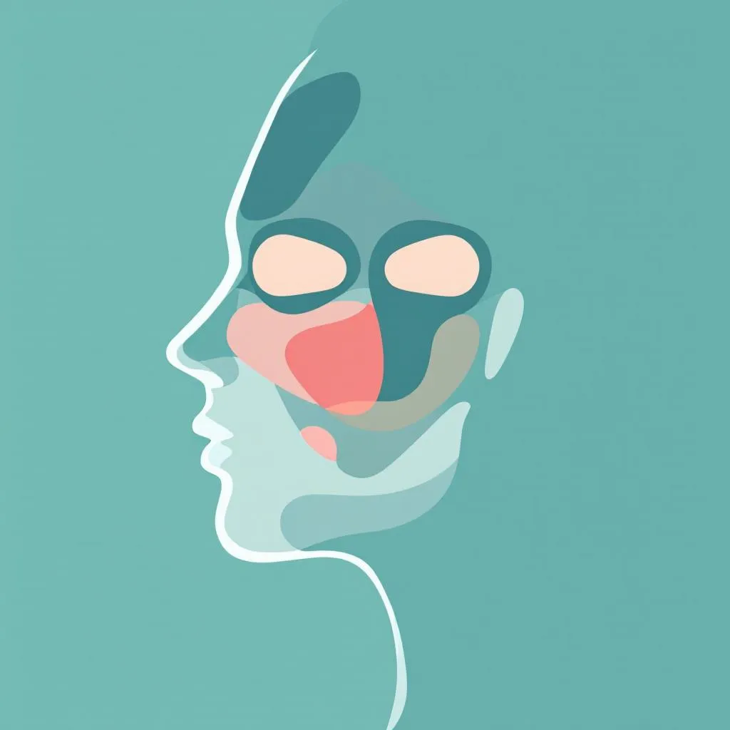 Illustration du phénomène ozempic face, creusement du visage après perte de poids